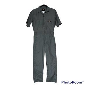 Dickies Vintage Mechanic/Work Coveralls Short Sleeve Zip & Snap Size S